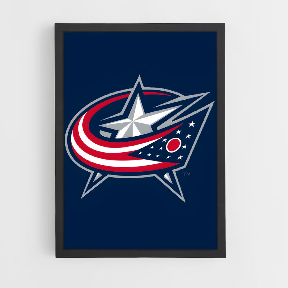 Poster Blue Jackets Spirit – affiche Hockey sur glace (vue 2)